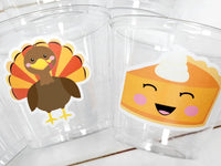THANKSGIVING PARTY CUPS -Turkey Party Cups Thanksgiving Cups For Kids Turkey Kawaii Thanksgiving Cups Thanksgiving Party Favors Pumpkin Cups