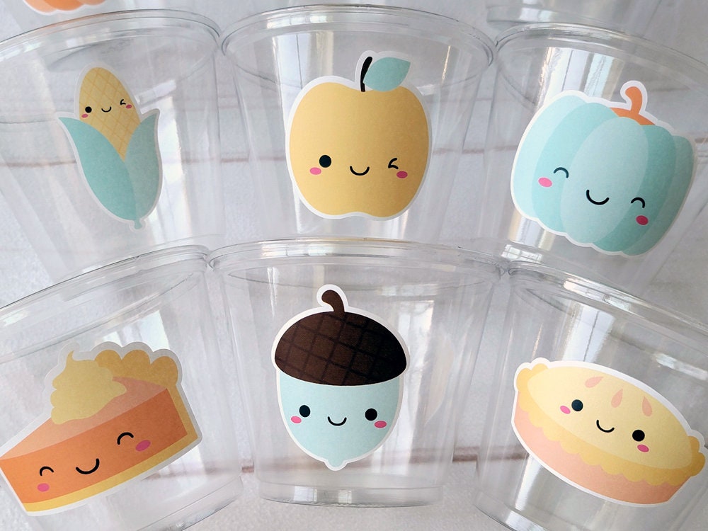 THANKSGIVING PARTY CUPS -Turkey Party Cups Thanksgiving Cups For Kids Turkey Kids Thanksgiving Cups Thanksgiving Party Favors Pumpkin Cups