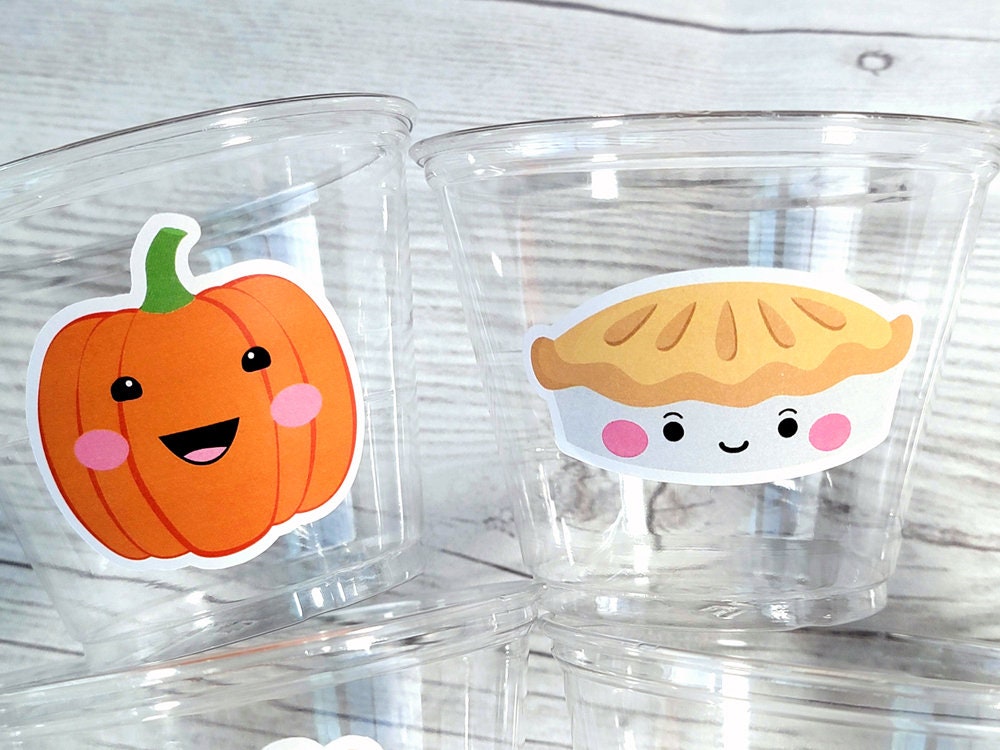 THANKSGIVING CUPS - Disposable Thanksgiving Party cups Turkey Cups Kawaii Thanksgiving Cups Thanksgiving Party Favors Turkey Pumpkin Pie Kid