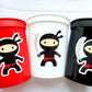 NINJA PARTY CUPS - Ninja Cups Ninja Birthday Party Ninja Party Decorations Ninja Party Supplies Ninja Treat Cups Ninja Party Favors Karate