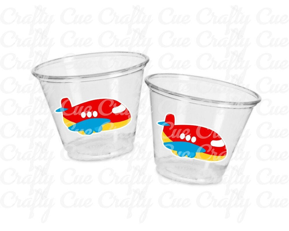Airplane Party Cups, Airplane Treat Cups, Airplane Party Favors, Airplane Birthday Favors