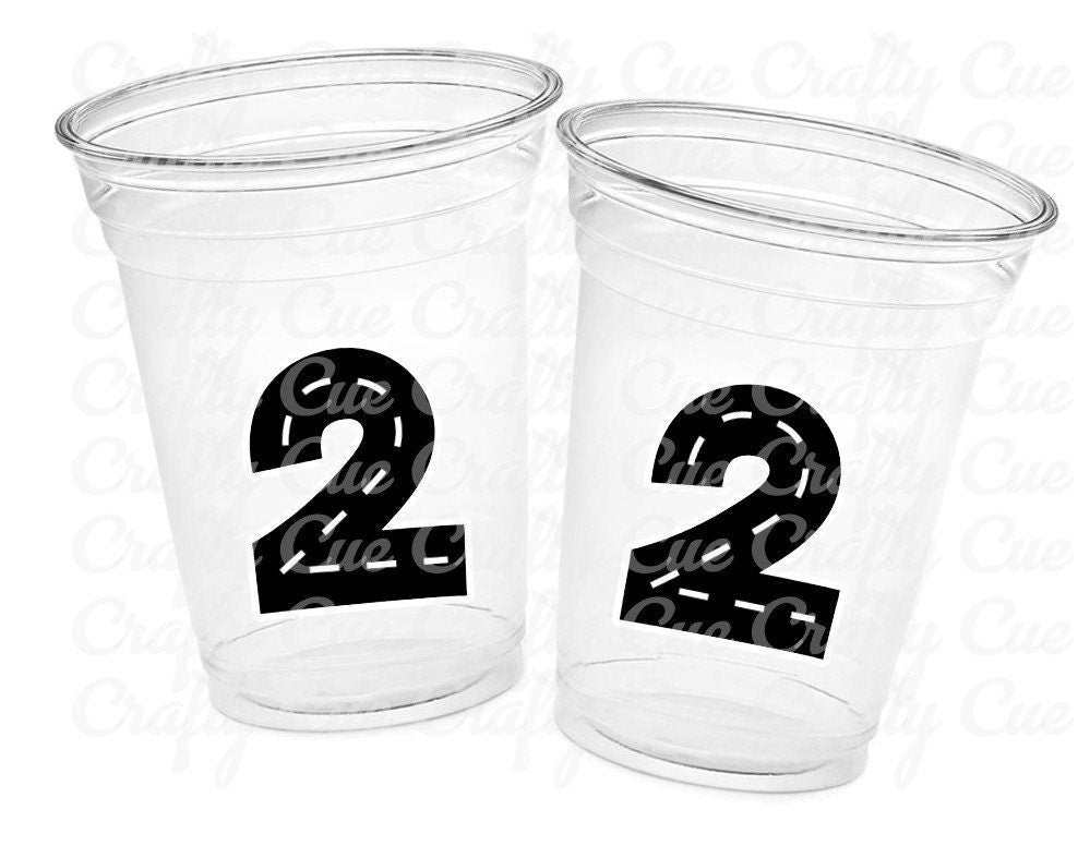 RACING PARTY CUPS - Race Track Cups Racing Birthday Cups Racing Birthday Cups Race Car Party Favors Racing Party Favors Racing Decorations
