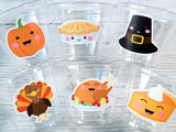 THANKSGIVING PARTY CUPS -Turkey Party Cups Thanksgiving Cups For Kids Turkey Kawaii Thanksgiving Cups Thanksgiving Party Favors Pumpkin Cups