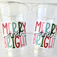 CHRISTMAS PARTY CUPS -Disposable 16oz Party Cups Christmas Party Favors Christmas Gifts Merry Cups and Bright Teachers Gift Gift for Teacher