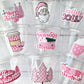 Pink CHRISTMAS PARTY CUPS - Pink Christmas Cups Christmas Cups Christmas Decorations Pink Party Christmas Party Favors Christmas Gifts Favor