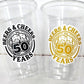 50th PARTY CUPS - 50th Birthday Party 50th Party Decorations 50th Party Favors 50th Birthday 50th Birthday Party 50th Party Supplies Decor