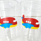 Airplane Party Cups, Airplane Treat Cups, Airplane Party Favors, Airplane Birthday Favors