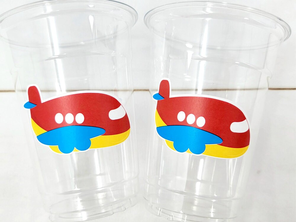 Airplane Party Cups, Airplane Treat Cups, Airplane Party Favors, Airplane Birthday Favors
