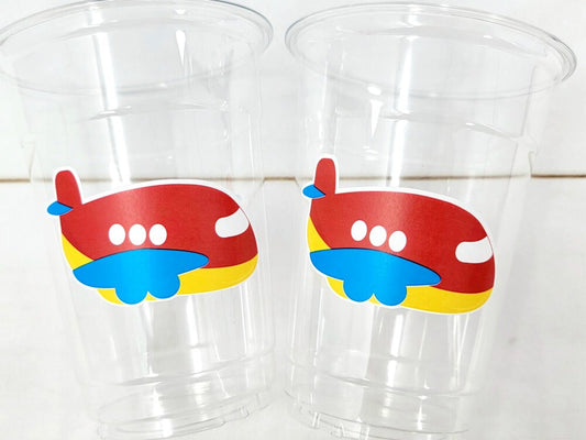 Airplane Party Cups, Airplane Treat Cups, Airplane Party Favors, Airplane Birthday Favors