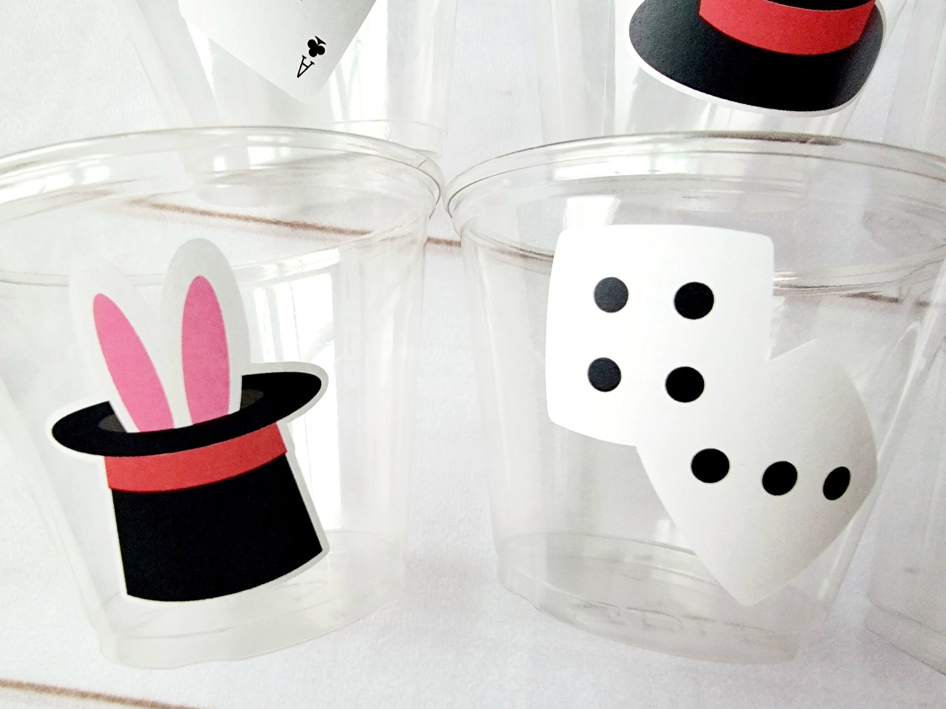 MAGIC PARTY Cups - Magician Party Cups Magic Birthday Magician Party Favors Magic Party Favors Magic Party Decorations Magic Show Party Cups