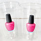 NAIL POLISH PARTY Cups - Spa Party Cups Spa Party Decorations Spa Party Supplies Spa Birthday Party Spa Day Spa Day Birthday Spa Parties