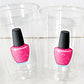 NAIL POLISH PARTY Cups - Spa Party Cups Spa Party Decorations Spa Party Supplies Spa Birthday Party Spa Day Spa Day Birthday Spa Parties