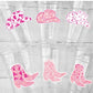 COWGIRL PARTY CUPS - Cowgirl Cups Cowgirl Party Decorations Cowgirl Baby Shower Decorations Baby Sprinkle Cowgirl Boots Birthday Decor Favor