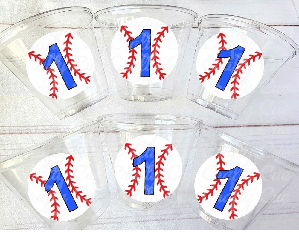 BASEBALL PARTY CUPS - Baseball Cups Baseball Party Cups Baseball Birthday Cups Baseball Cups Sports Party Cups Favors Baseball Baby Shower