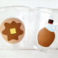 Pancake Party Cups, Pancake Treat Cups, Pancake Birthday, Pancake Party, Pancake Party Favors, Pancakes and Pajamas