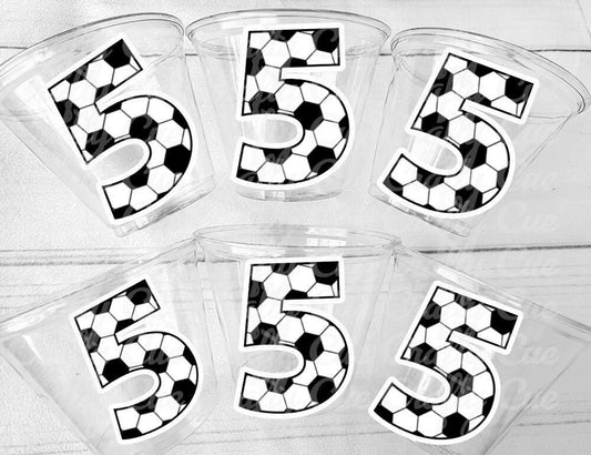 SOCCER PARTY CUPS - Soccer Party Cups Soccer Birthday Soccer Party Soccer Decorations Soccer Party Supplies Soccer Birthday Party Soccer