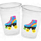 ROLLER SKATE PARTY Cups - Roller Skating Birthday Cups Skate Party Favors Skating Party Cups Roller Skating Birthday 80's Birthday Party