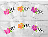 LUAU PARTY CUPS - Luau 1st Birthday Party Cups Luau Party Decoration Luau Luau 1st Party Tropical Party Decorations Party Hibiscus Party Cup
