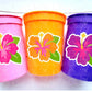 LUAU PARTY CUPS -Aloha Party Cups Luau Party Decoration Hibiscus Party Cups Luau Baby Shower Tropical Party Decorations Luau First Birthday