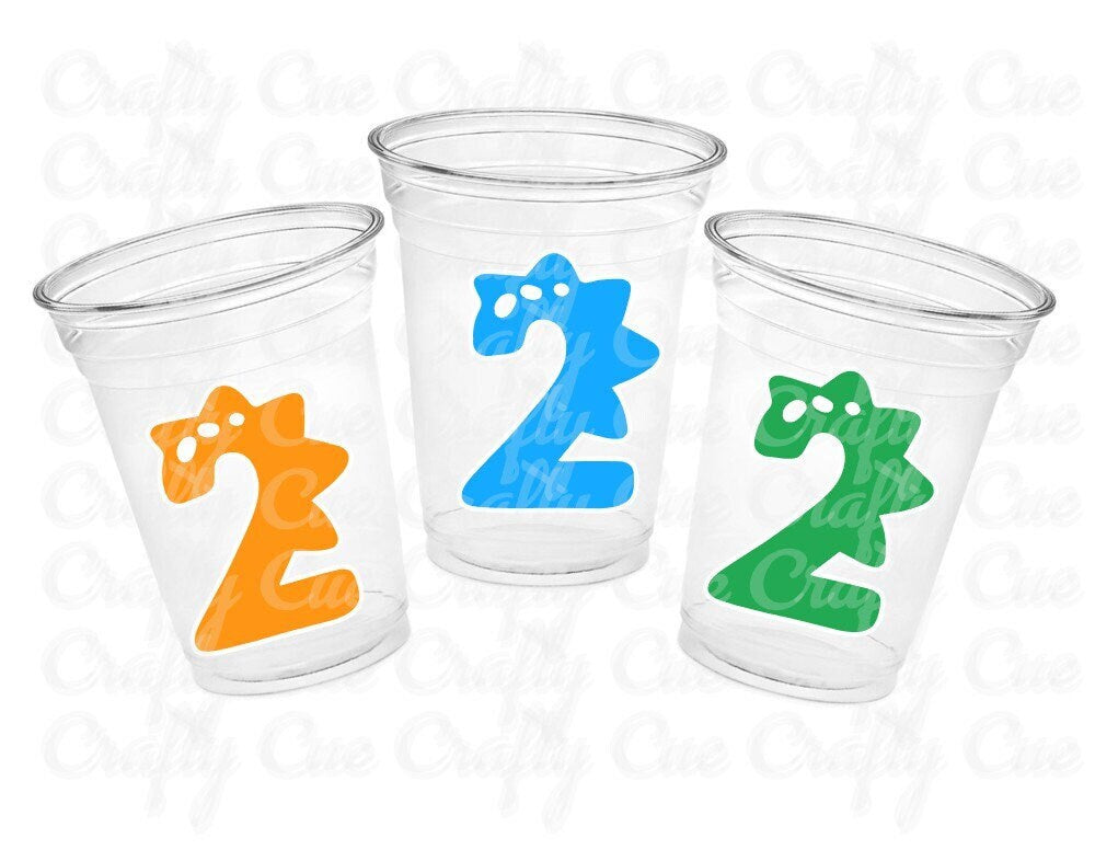 DINOSAUR PARTY CUPS - Dinosaur Cups Dinosaur Birthday Dinosaur Party Cups Dinosaur Party Favors Dinosaur Decorations Dinosaur Favors 1st