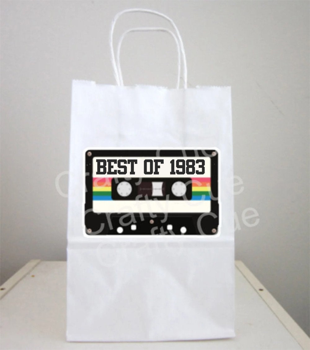1983 Goody Bag 1983 Party Bag 1983 Party Favors 40th Party 40th Birthday 80s Party Goody Bags Boom Box Goody Bags 80s Favor Bag 80s Gift Bag