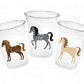 HORSE PARTY CUPS Horse Cups Horse Party Decorations Horse Baby Shower Horse Party Favors Derby Cowgirl Baby Shower Equestrian Party Cups