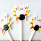 Bowling Cupcake Toppers, Bowling Strike Cupcake Toppers