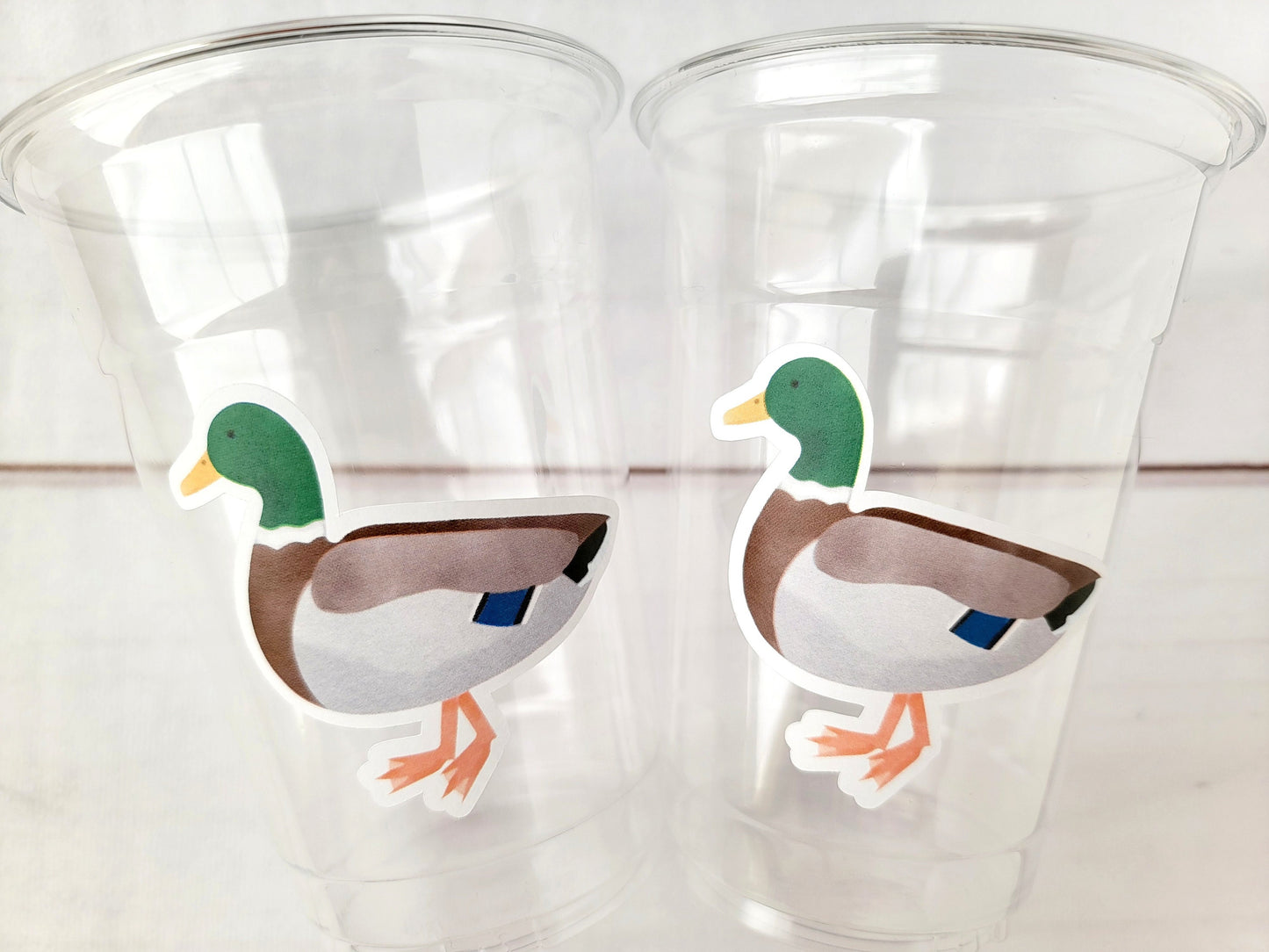 DUCK PARTY CUPS - Duck Birthday Duck Party Duck Baby Shower Duck Party Cups Duck Decorations Duck Cups Ducky Party Cups Mallard Duck Cups