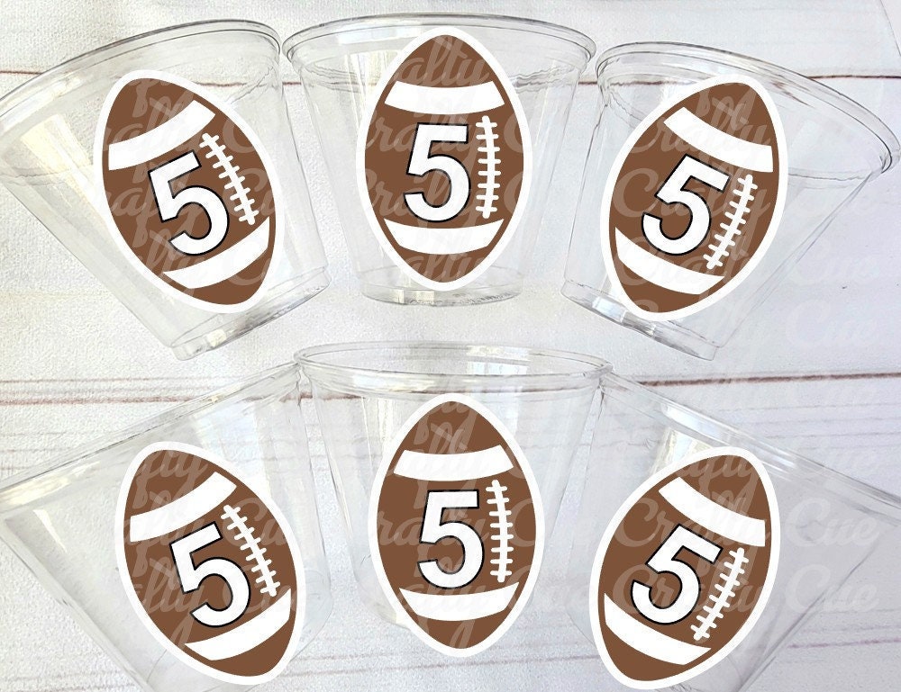 FOOTBALL PARTY CUPS - Football Cups Sports Football Birthday Sports Party Football Party Cups Football Birthday Party Football Party Decor