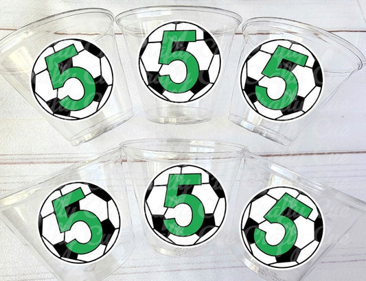 SOCCER PARTY CUPS - Soccer Party Cups Soccer Birthday Soccer Party Soccer Decorations Soccer Party Supplies Soccer Birthday Party Soccer