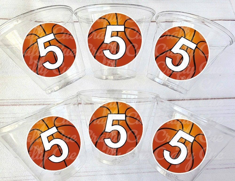 BASKETBALL PARTY CUPS - Basketball Cups Basketball Party Cups Basketball Birthday Cups Basketball Party Cups Sports Party Cups Favors