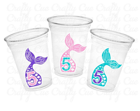 MERMAID PARTY CUPS - Mermaid Birthday Cups Mermaid Party Cups Mermaid Party Decorations Mermaid Party Favors Mermaid Mermaid Party Decor
