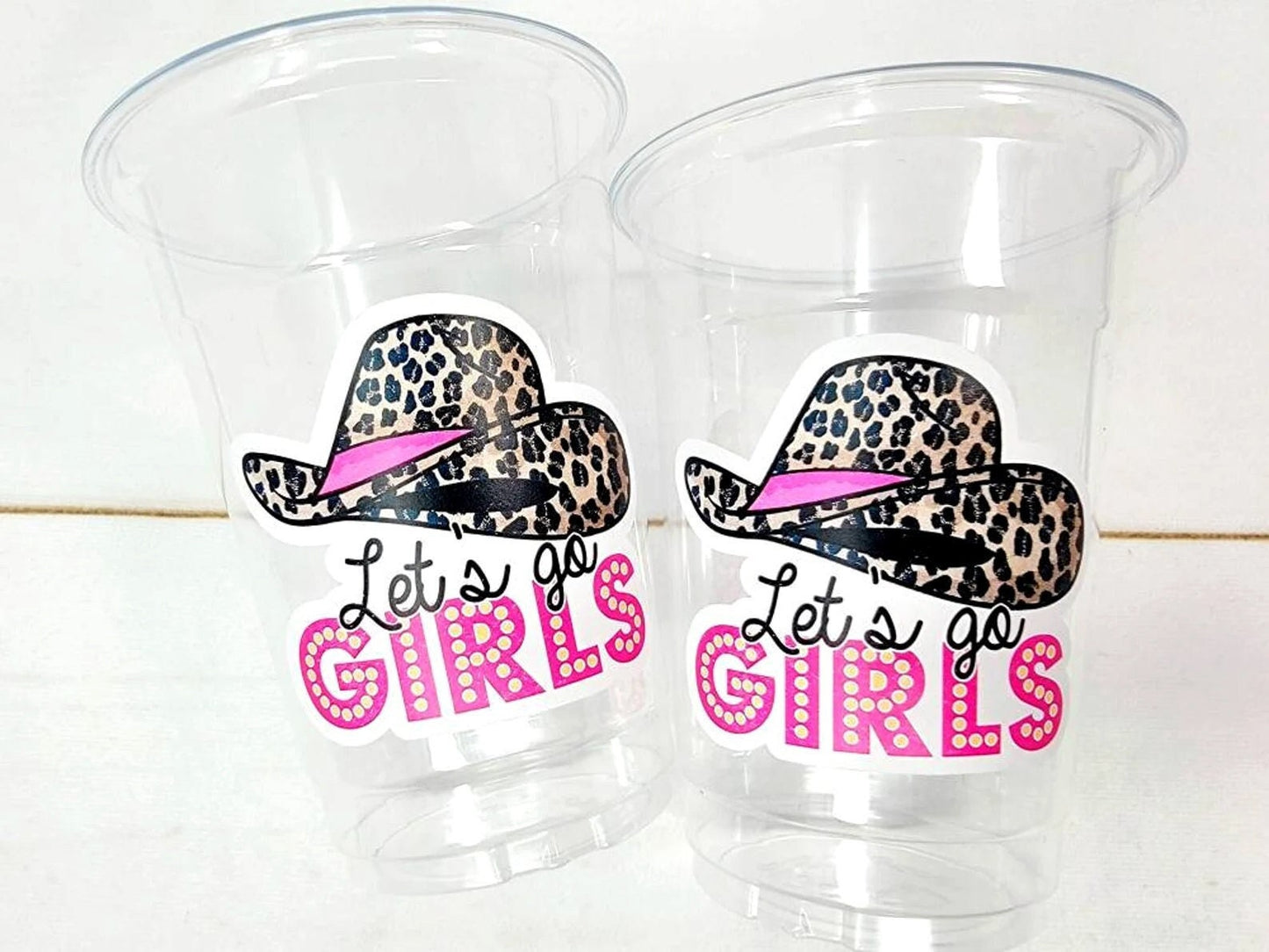 COWGIRL PARTY CUPS - Cowgirl Cups Cowgirl Party Decorations Cowgirl Bachelorette Party Cowgirl Hat Birthday Rodeo Party Cups Let's Go Girls