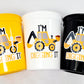 CONSTRUCTION PARTY CUPS - Construction Truck Cups Construction Truck Cups Construction Birthday Construction Party Construction Decorations