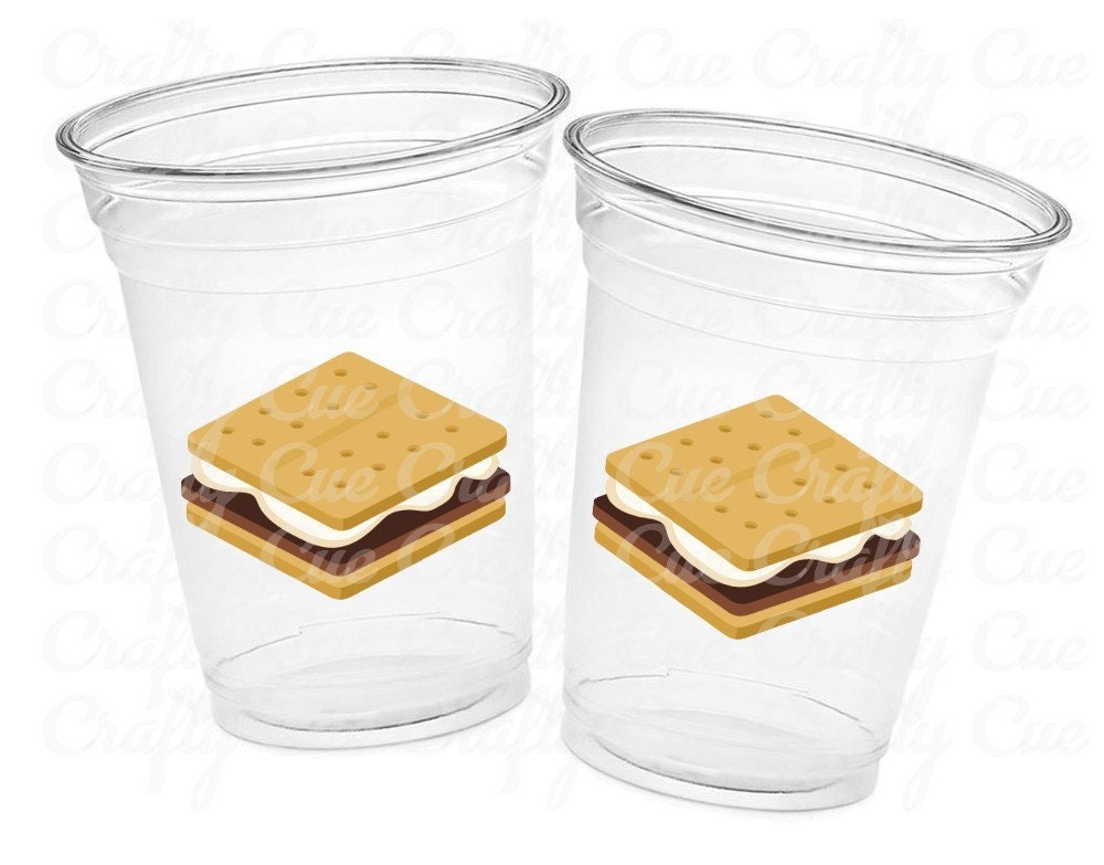 SMORES PARTY CUPS - Smores Cups Smores Party Decorations Smores Party Supplies Smores Party Favor