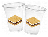 SMORES PARTY CUPS - Smores Cups Smores Party Decorations Smores Party Supplies Smores Party Favor