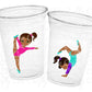 GYMNASTICS PARTY CUPS -Gymnast Party Cups Gymnastics Birthday Party Gymnast Party Cups Tumbling Gymnastics Party Favors Gymnast Party Favors