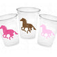 HORSE PARTY CUPS Horse Cups Horse Party Decorations Horse Baby Shower Horse Party Favors Derby Cowgirl Baby Shower Equestrian Party Cups