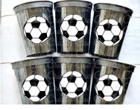 SOCCER PARTY CUPS - Soccer Party Cups Soccer Birthday Soccer Party Soccer Decorations Soccer Party Supplies Soccer Birthday Party Soccer