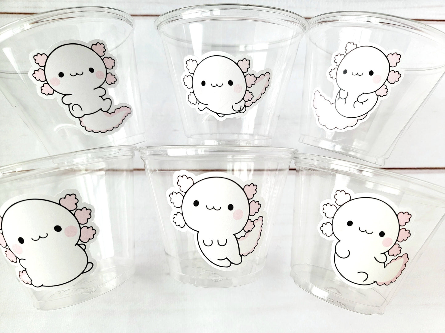 AXOLOTL PARTY CUPS - Axolotl Cups Axolotl Birthday Party Axolotl Party Cups Axolotl Baby Shower Axolotl Party Favors Axolotl Favors Axolotl