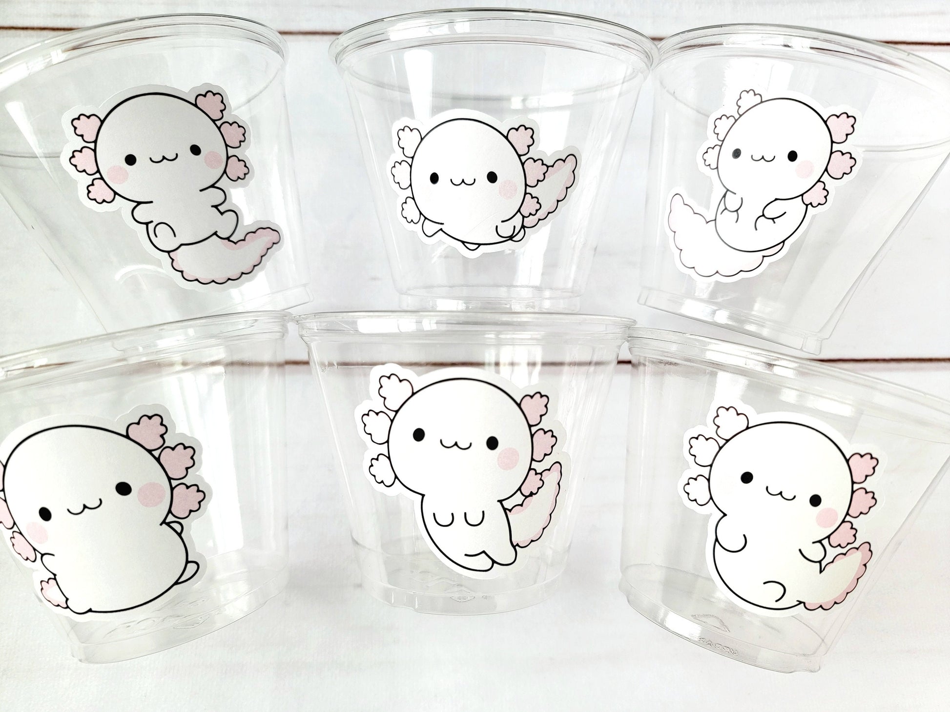 AXOLOTL PARTY CUPS - Axolotl Cups Axolotl Birthday Party Axolotl Party Cups Axolotl Baby Shower Axolotl Party Favors Axolotl Favors Axolotl