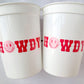 COWGIRL PARTY CUPS Cowgirl Cups Cowgirl Party Decorations Cowgirl Bachelorette Party Cow Print Hat Happy Face Rodeo Howdy Let's Go Girls
