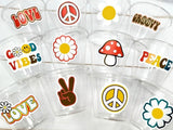70'S PARTY CUPS - 70s Party Cups 70's Birthday Cups 70's Party Cups 70's Decorations 70's Birthday Party 70's Hippie Party 70s Birthday Cups