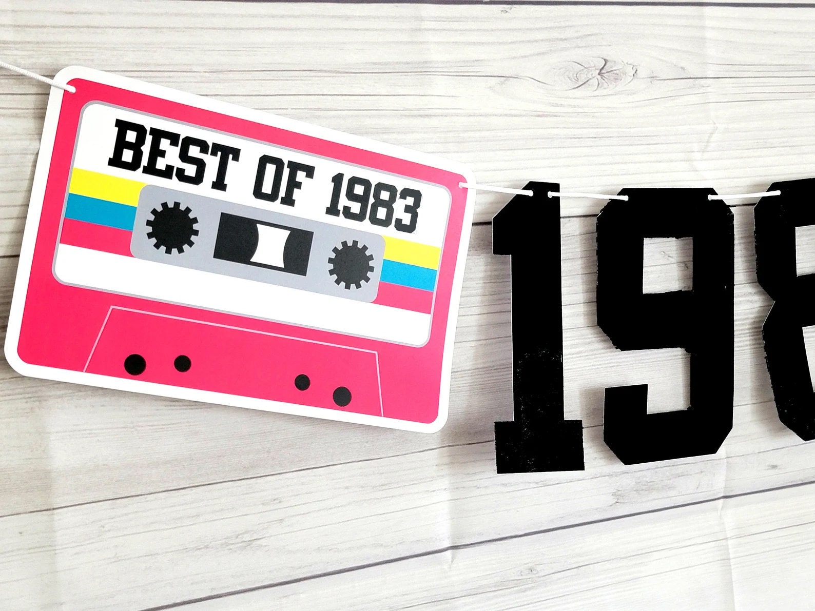 BEST OF 1984 - 40th Birthday Banner 1984 Banner 1984 Party Decorations 40th Party Decorations 40th Party Banner 40 Birthday Party Banner 80s