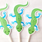 Lizard Cupcake Toppers, Reptile Cupcake Toppers, Lizard Party, Lizard Birthday Party, Lizard Cake Toppers, Lizard Decorations, Reptile Party