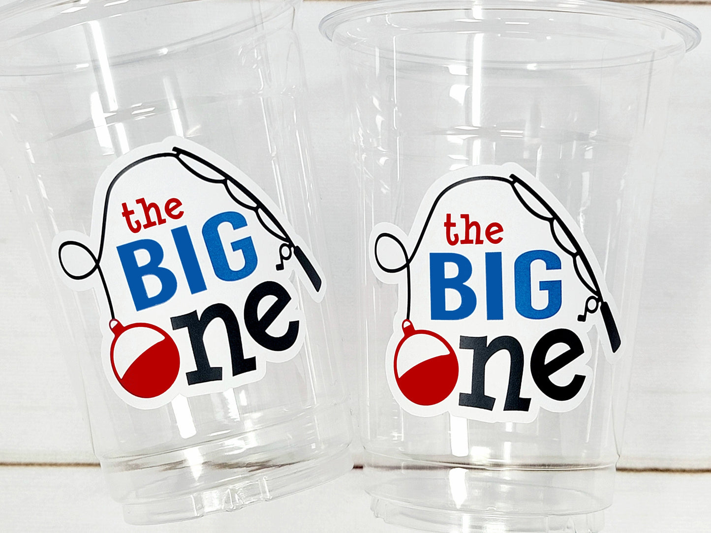 FISHING PARTY CUPS - Fishing Birthday Fishing First Birthday Party Gone Fishing Party The Big One Fishing Bobber Decorations Fish Bait Cups