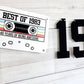 BEST OF 1983 - 40th Birthday Banner 1983 Banner 1983 Party Decorations 40th Party Decorations 40th Party Banner 40 Birthday Party Banner 80s