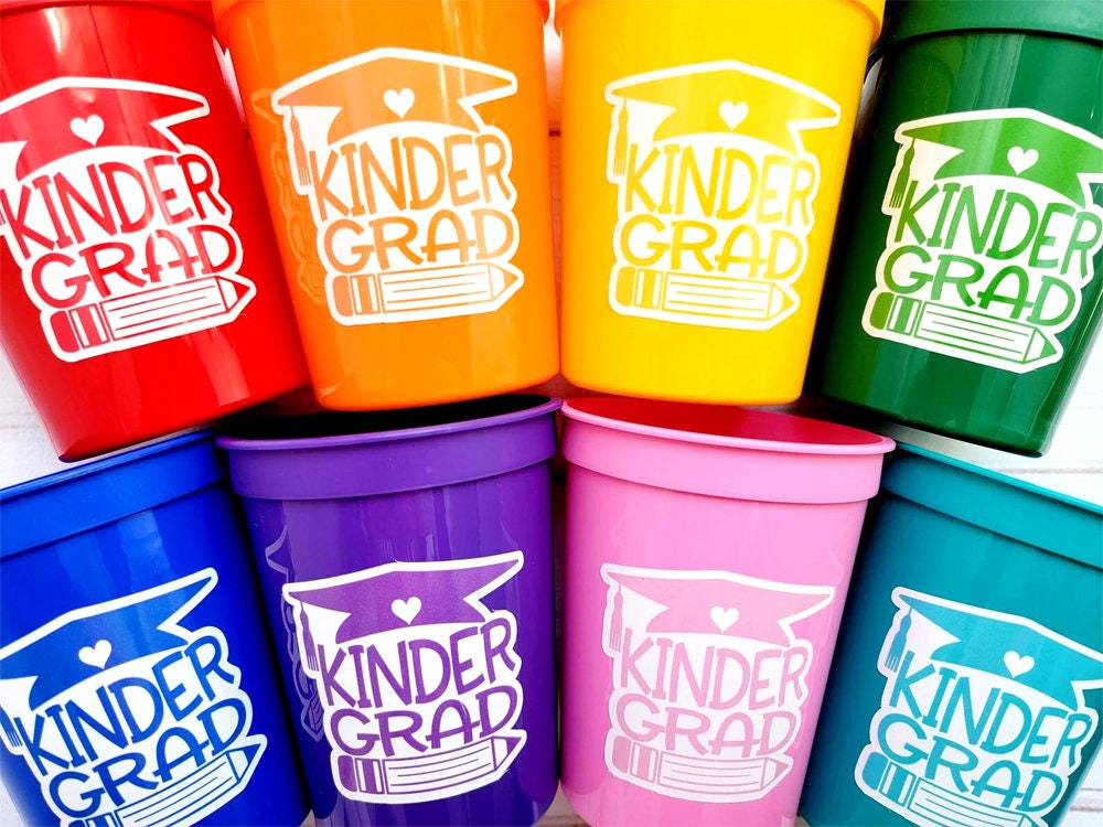 KINDERGARTEN GRADUATION CUPS - Kindergarten Graduation Cups 2023 Graduation Cups Graduation Party Graduation 2023 Party Favors Kinder Party