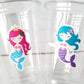 MERMAID PARTY CUPS - Mermaid Birthday Cups Mermaid Party Cups Mermaid Party Decorations Mermaid Party Favors Mermaid Mermaid Party Decor