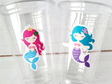 MERMAID PARTY CUPS - Mermaid Birthday Cups Mermaid Party Cups Mermaid Party Decorations Mermaid Party Favors Mermaid Mermaid Party Decor